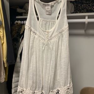 American Rag White Detailed Tank Top